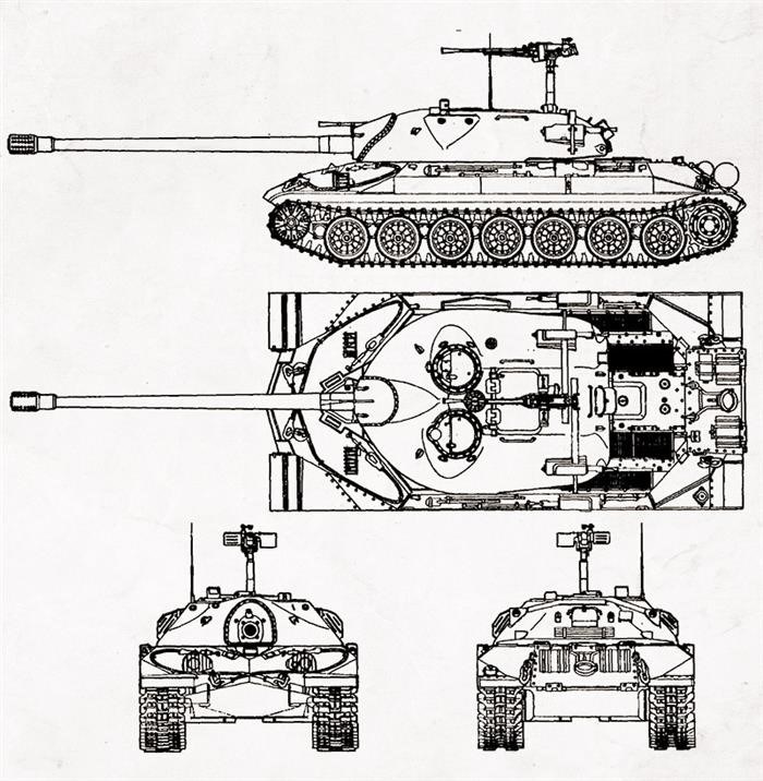 Конструкция и компоновка танка ИС-7