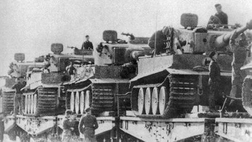 Боевое применение танка Panzerkampfwagen VI Ausf. H1