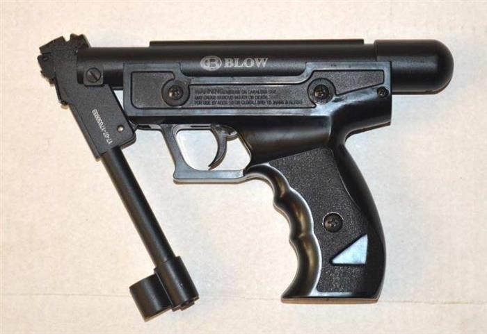 Разборка пневматического пистолета Blow H 01
