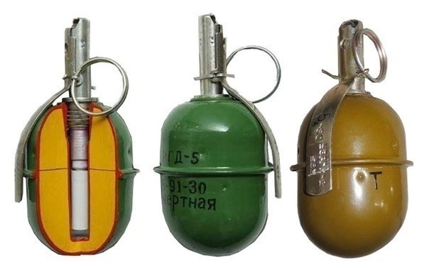 Сравнение характеристик гранаты РГД-5 и Ф-1