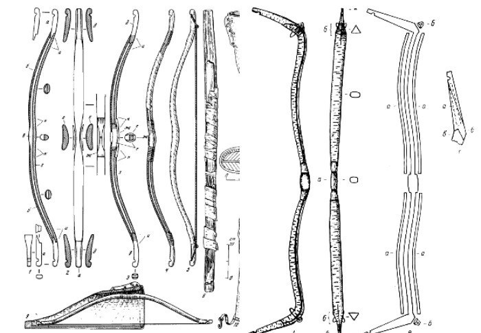 Чертежи монгольского лука