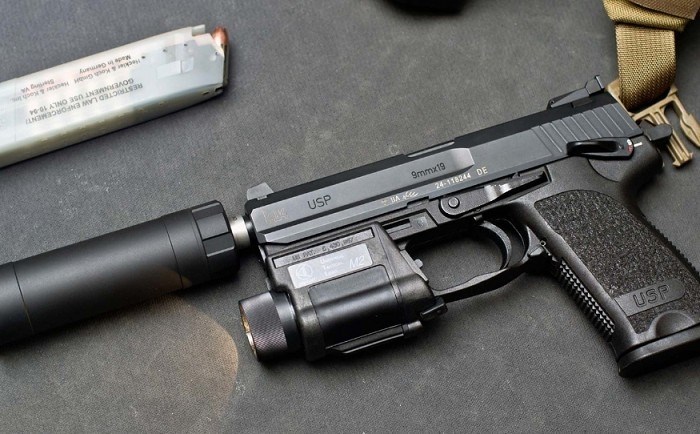 Пистолет USP с глушителем: описание