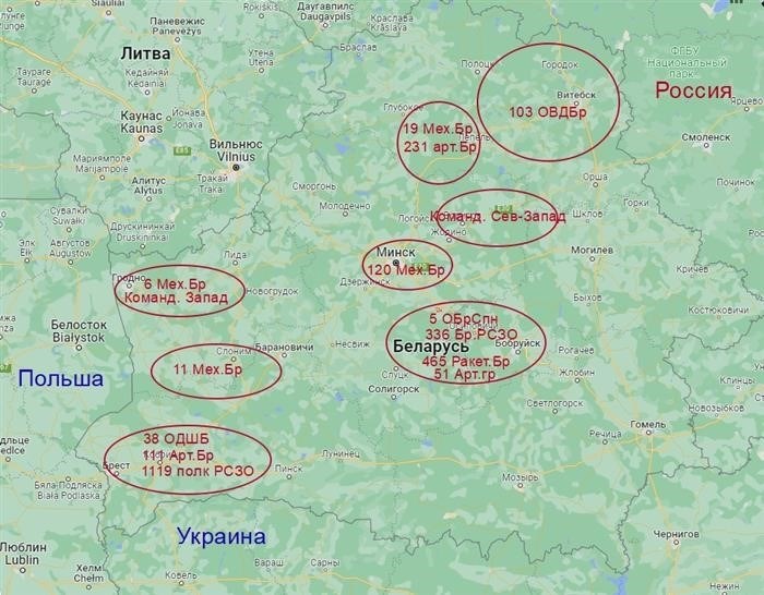 Сравнение структуры армии Беларуси и Польши