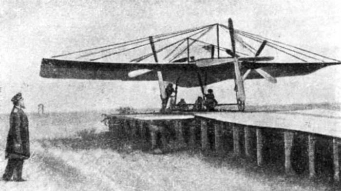 Первые испытания самолета Можайского